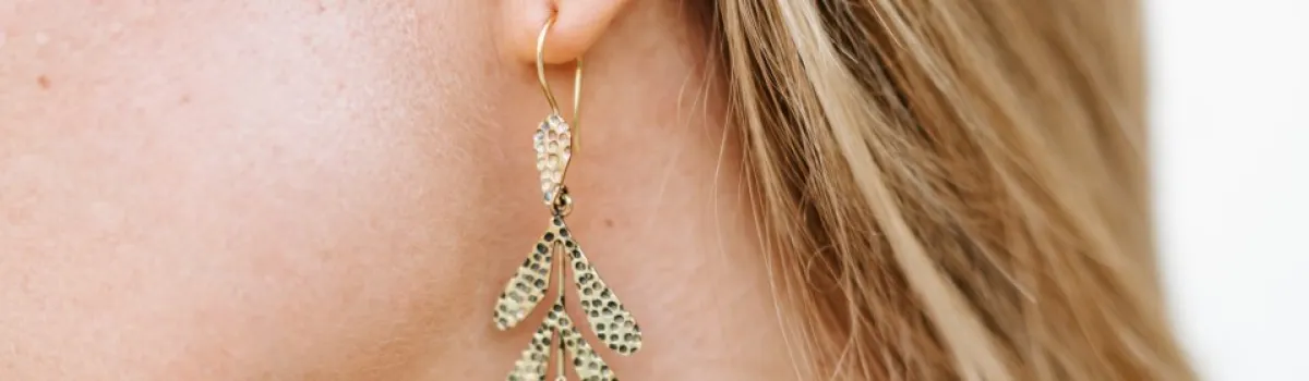 ACCESSORIES Boho Chic Statement Earrings with Modern Metalsmithing qajune 155