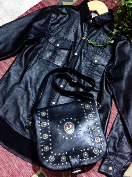 Leather jacket/ shirt  Nicole Leather Shirt  3 shirt_hitam_