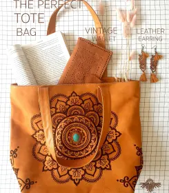 Melia Mandala Engrave Tote Bag 